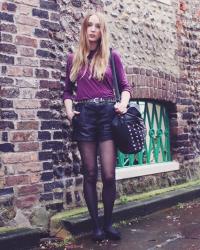 STREET STYLE: LEATHER SHORTS