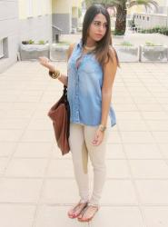 Denim & Beige