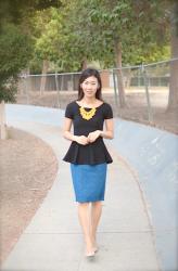 Styling the "Lapis Lace Pencil Skirt" Part 1 