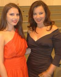 Meeting Fran Drescher at New York Fashion Week 