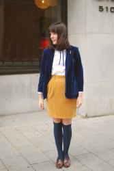 Navy and Mustard