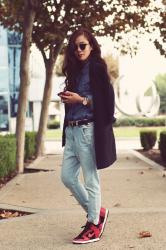 Saturday Wear: Double Denim + Oversized Blazer