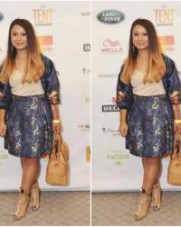 *dragons & brocade at the tent at boston fashion week*