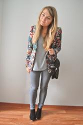 Grey floral 