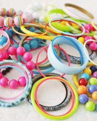 Colorful bracelets + a little surprise