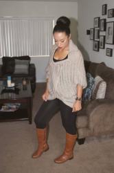 Chunky sweater leggings