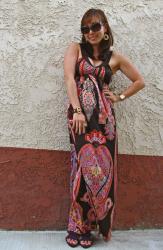 Brown Maxi Dress and a Trip to Hawaii