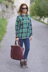 Plaid print trend: Zara shirt 