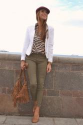 Look 180-  Green Leather Pants