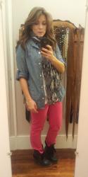 Pink and Chambray
