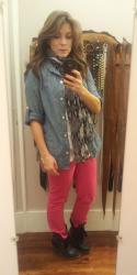 Pink and Chambray