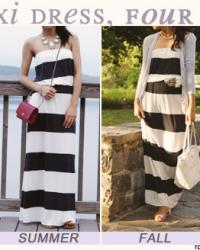 One Maxi Dress for Four Seasons