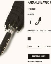 Parapluie clouté // Burberry vs Zara