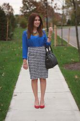 Red, Blue, & Houndstooth