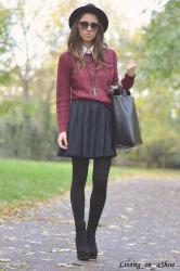 Black and Burgundy