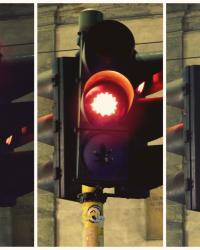 TRAFFIC LIGHTS IN THE CITY