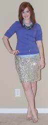 Theme Week 4: Dressing for All Seasons Day 1: Sequin Skirt
