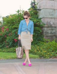 Khaki and Chambray