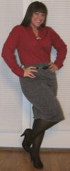 Daily MelWear: Gray and Red