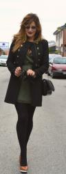 MILITARY COAT & KAKHI DRESS by ZARA