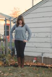 Outfit Post - Gray and Black on Halloween