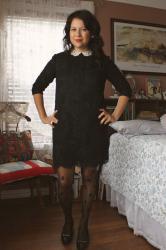 Sunday Best: Black Lace Dress Refashion