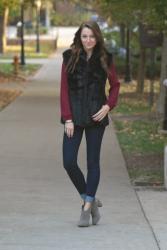 the burgundy blouse ~ 4 ways {2}.