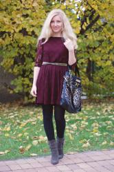 Burgundy Dress