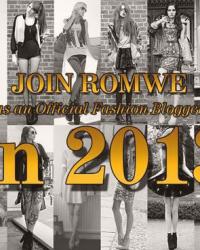 FashionCoolture: Join Romwe Official Fashion Bloggers in 2013!
