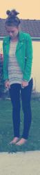 Ma veste verte flashy !