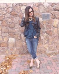 Peplum & Leather