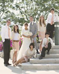 wedding: bridal party//flowers.