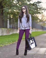 Silver & Aubergine...