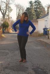 Outfit Post - Black and Blue, plus Zombies
