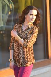 Happy Thanksgiving from L&W: Wearing Magenta + Leopard