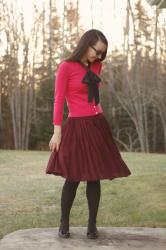 Bow and Baggy Skirts