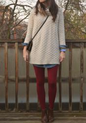 Red Tights and Chambray