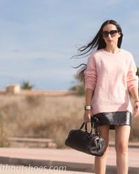 PINK ANGORA SWEATER