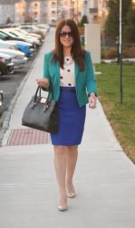 Cobalt, Teal, & Sequin Dots
