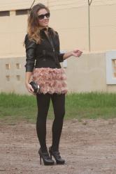 Pink Feather Skirt