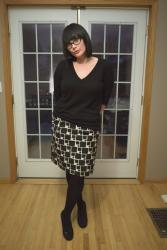 Cat Eyes and a Graphic Print Pencil Skirt