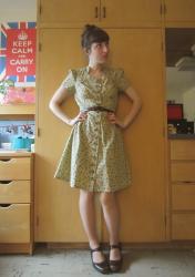 No tights seemed to jive with this outfit, so I resorted to...