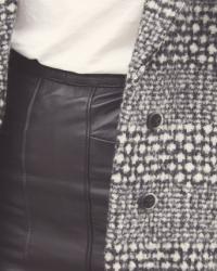 vintage leather skirt