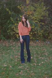 flared jeans 3 ways {1}.