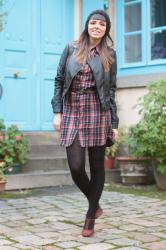 BLACK & RED TARTAN  