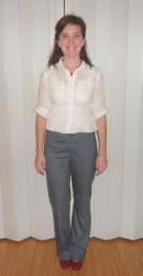 White, Gray and Red (and an almost free outfit)