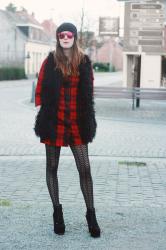 Grungy Red Tartan