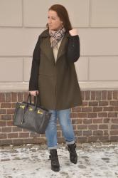 MILITARY COAT & ''BIRKIN'' BAG