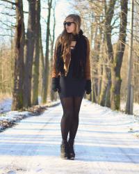 Brown jacket.