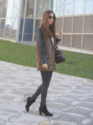 Leopard print coat